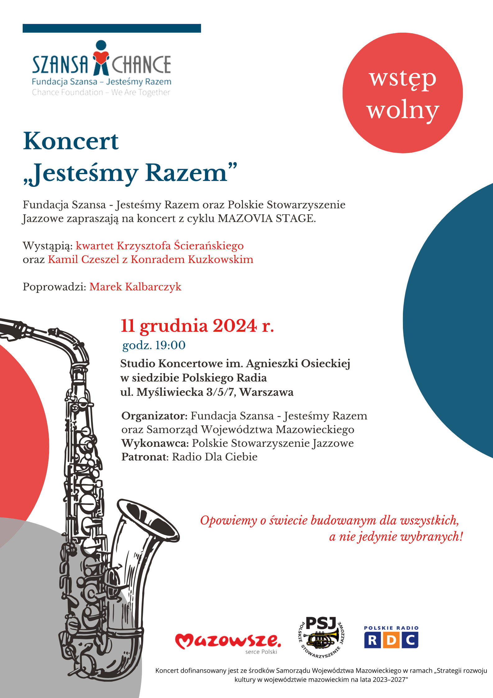 Plakat informujący o projekcie